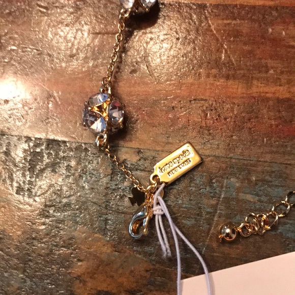 Kate Spade ♠️ Lady Marmelade Clear/Gold Bracelet - Picture 2 of 3
